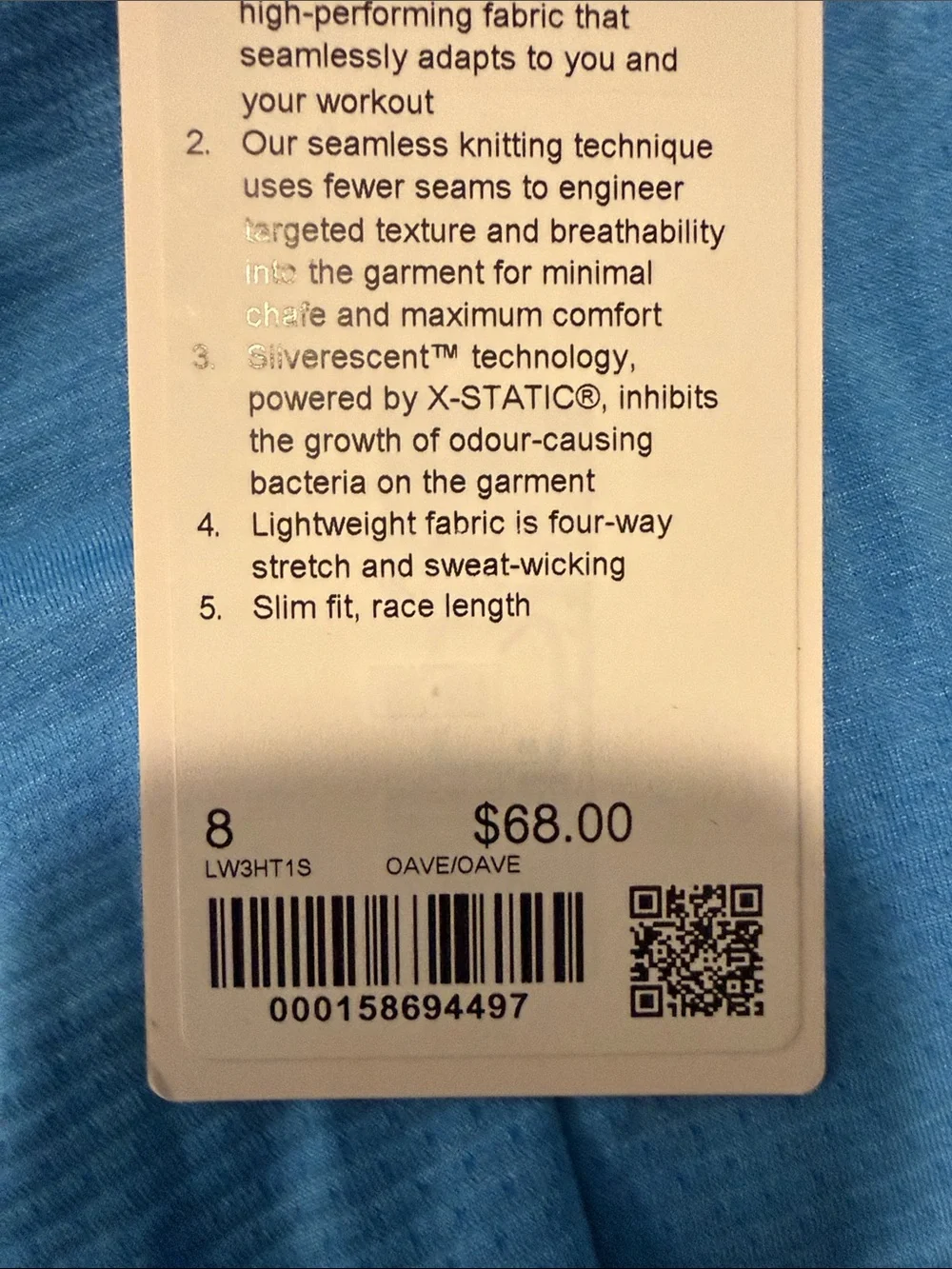 Lululemon swiftly tee, waist length